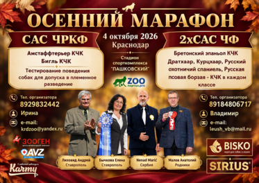 Выставка собак САС ЧРКФ и другие